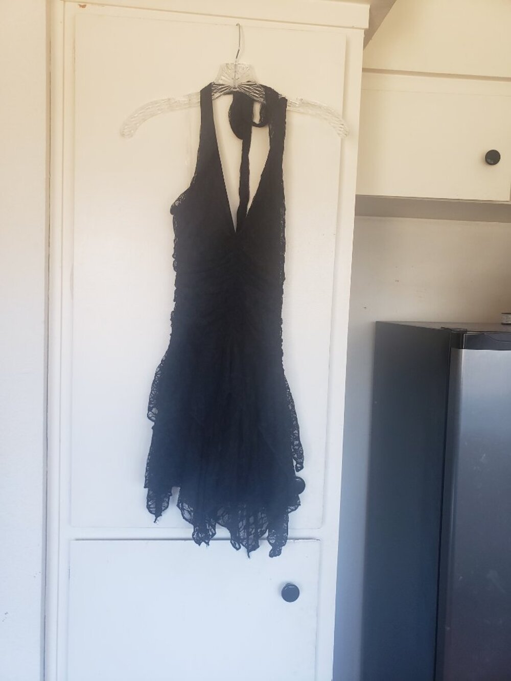 7 Day Weekend Size Large Black Lace top